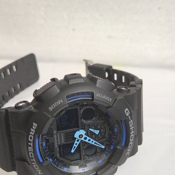 Casio G Shock Black and blue Matte NWOT condition DIgital and analog - Picture 5 of 10